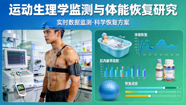 运动生理学监测与体能恢复研究实验室分析场景